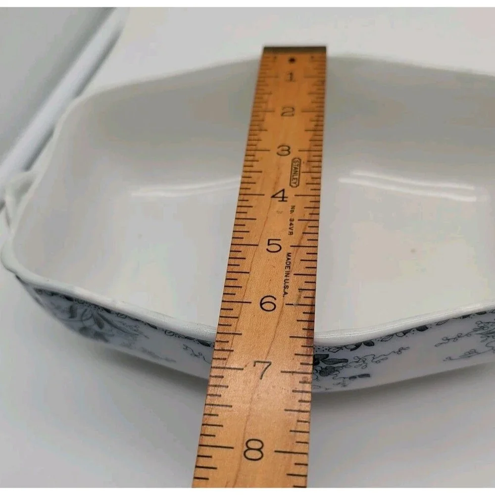 Alfred Meakin Westmeath Lidded Tureen Covered Casserole Floral Blue White CRACK